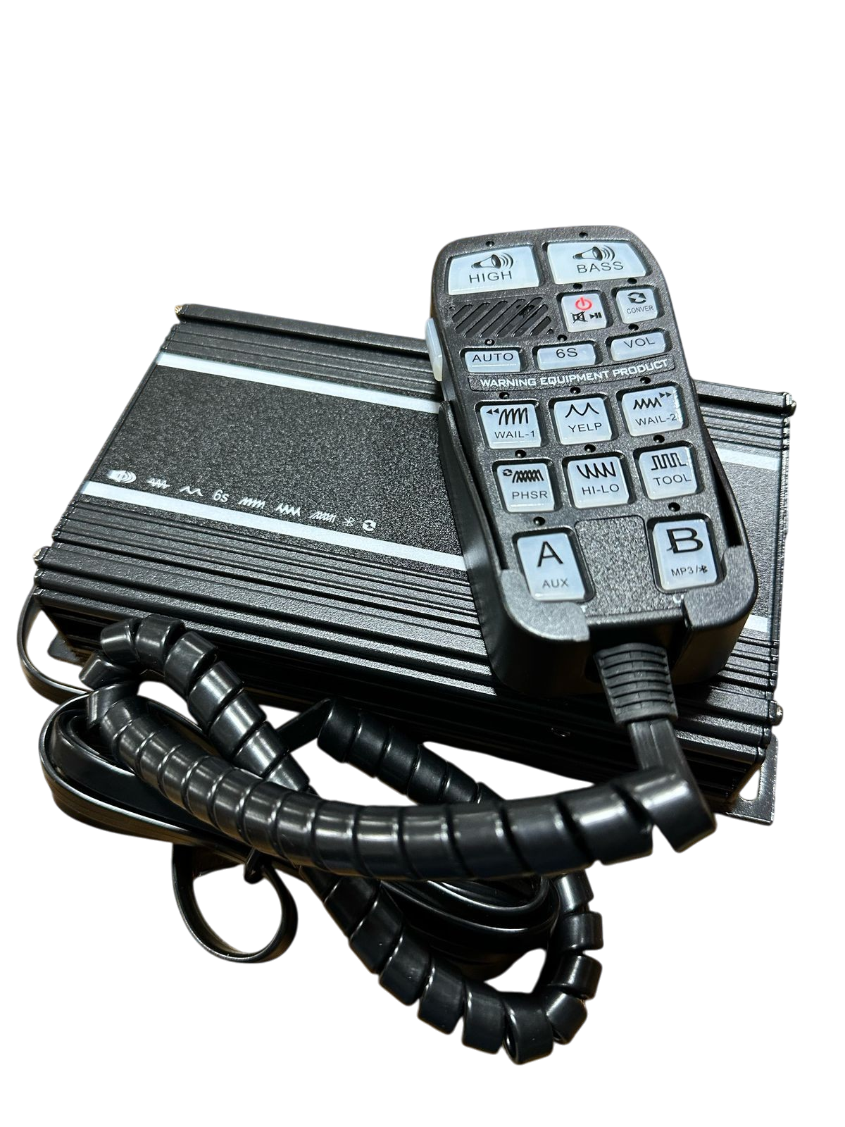 Amplificador de sirena con mando multifunción